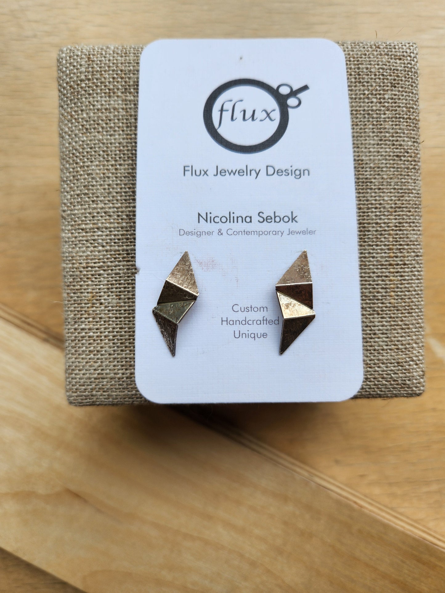 Origami Lightening Studs