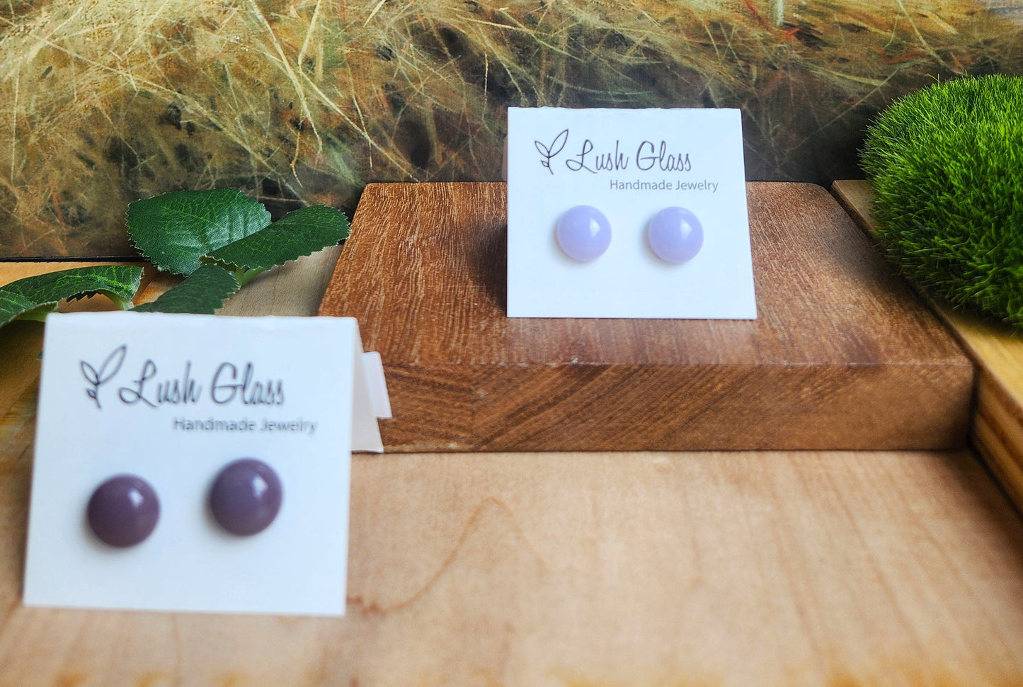 Glass Stud Earrings