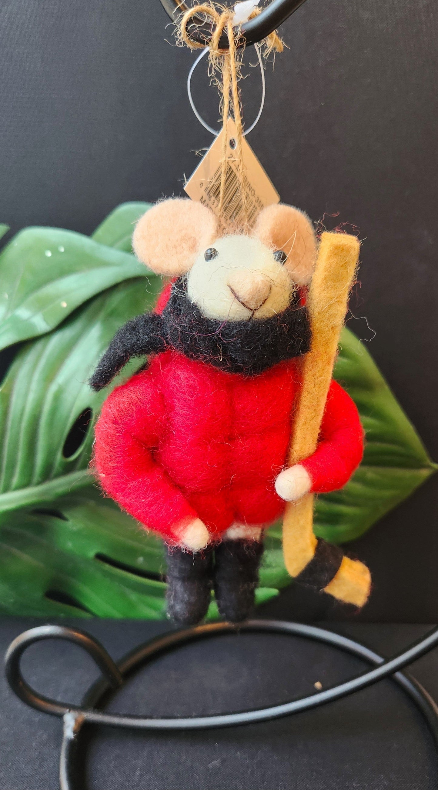 Hockey Mouse Ornament