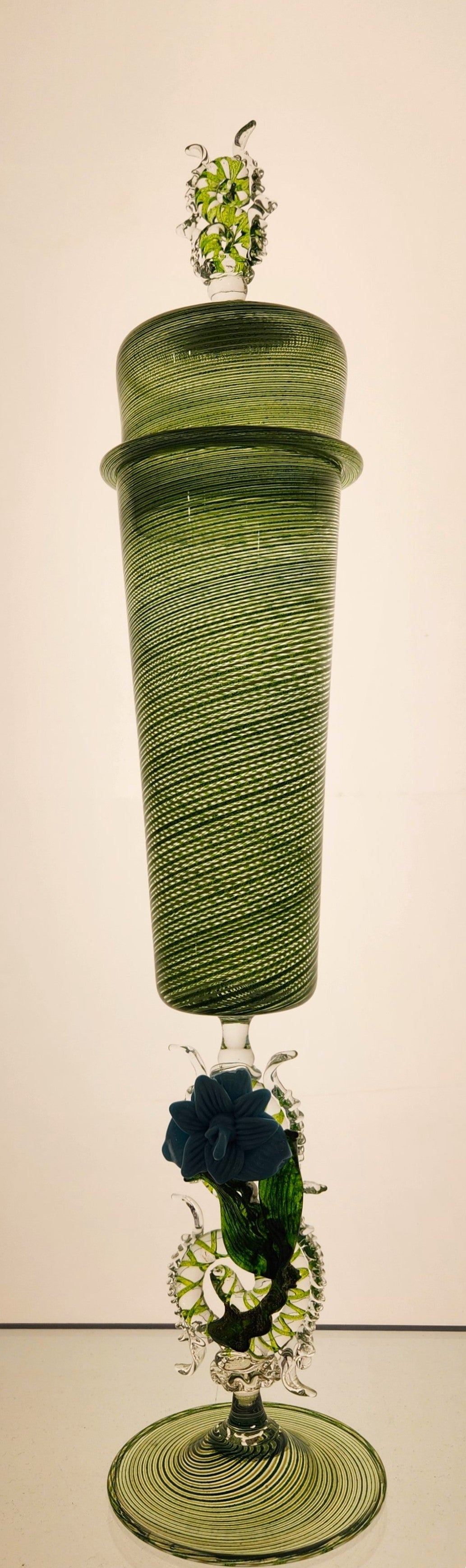 Tall Lidded Vase