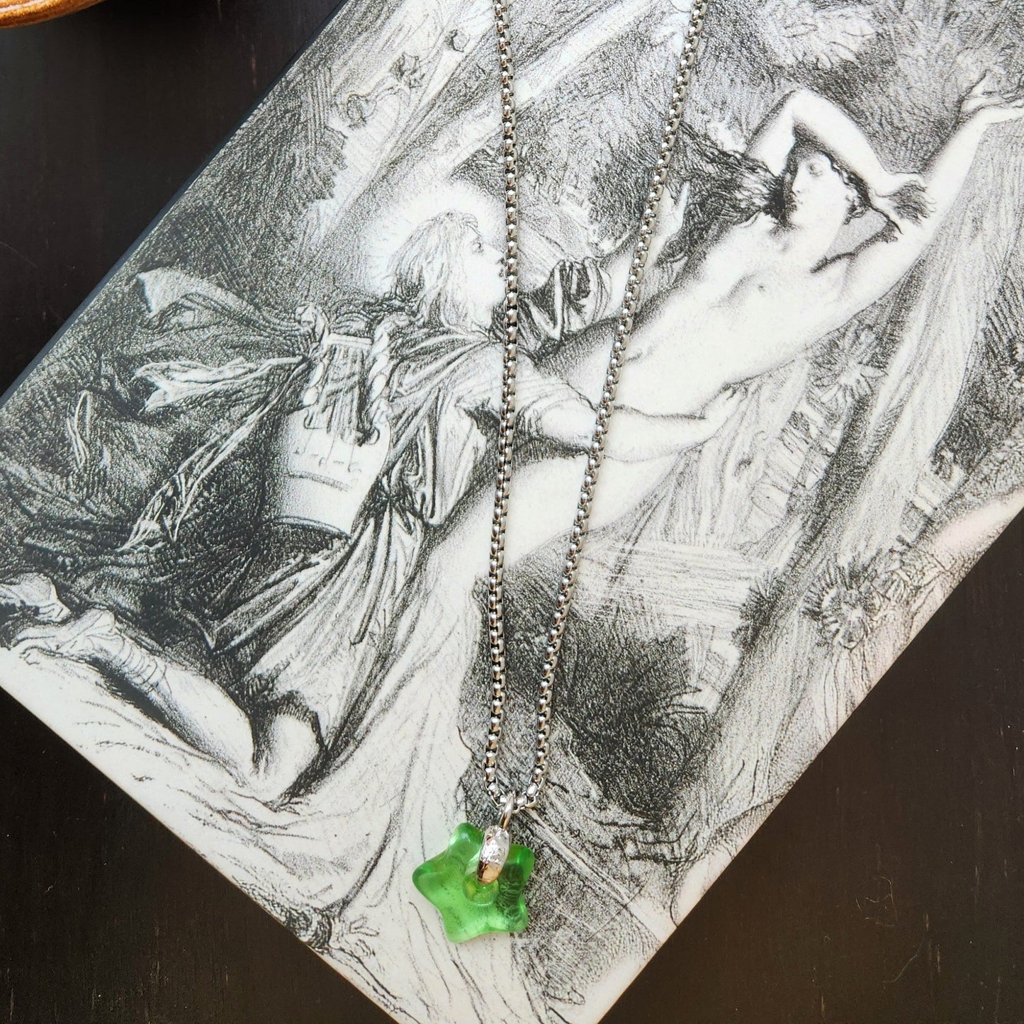 Mint Star Charm Necklace