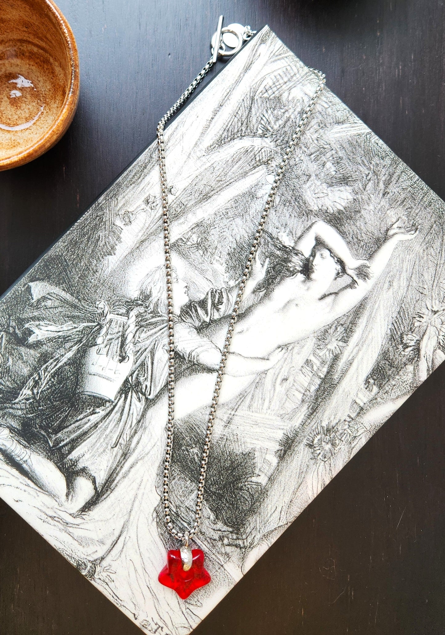 Red Star Charm Necklace