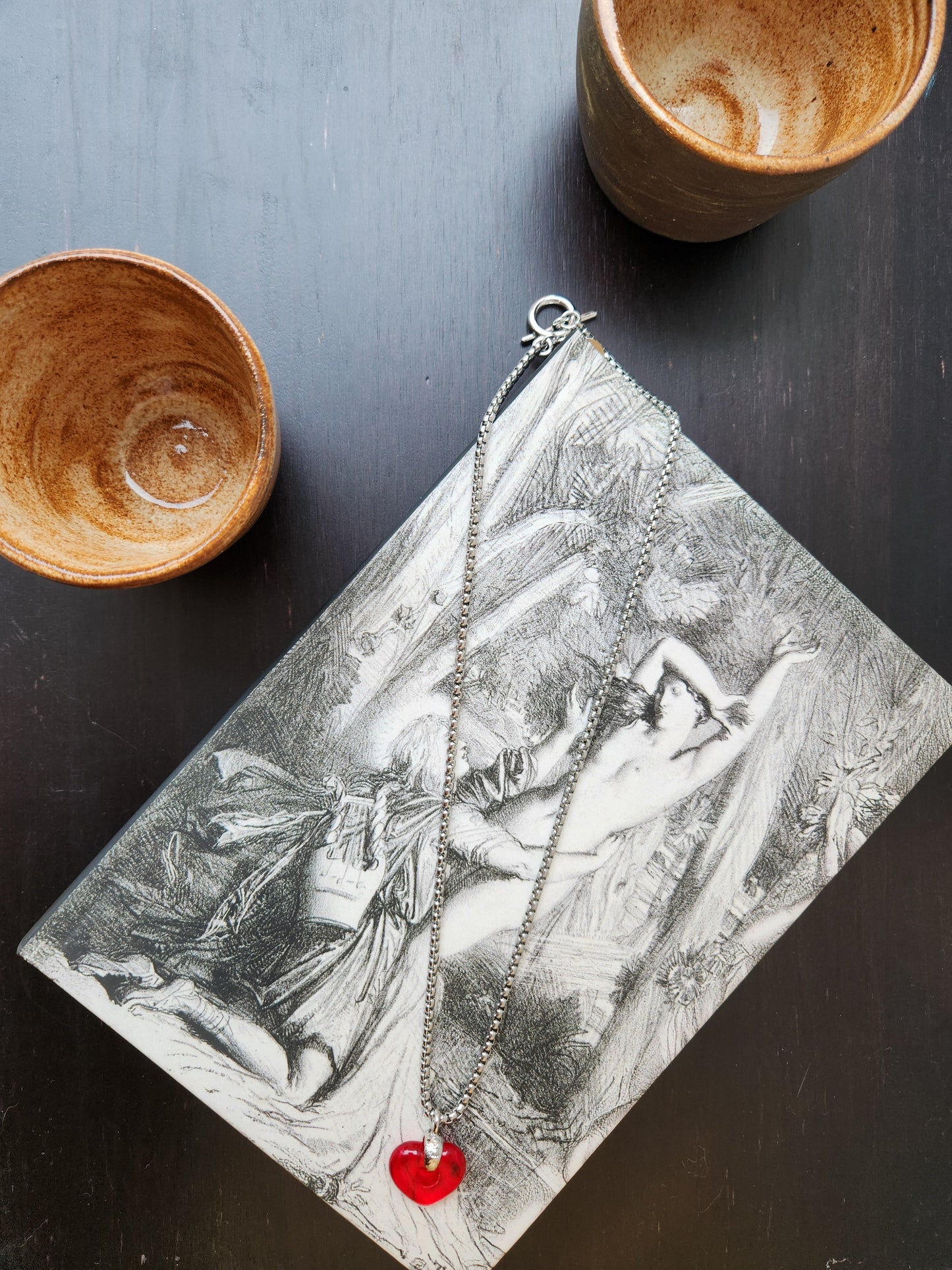 Red Heart Charm Necklace