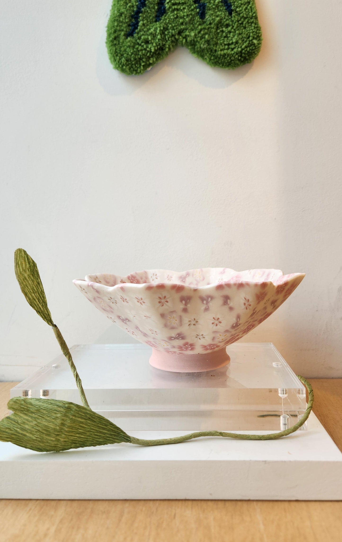 Pink Floral Nerikomi Bowl