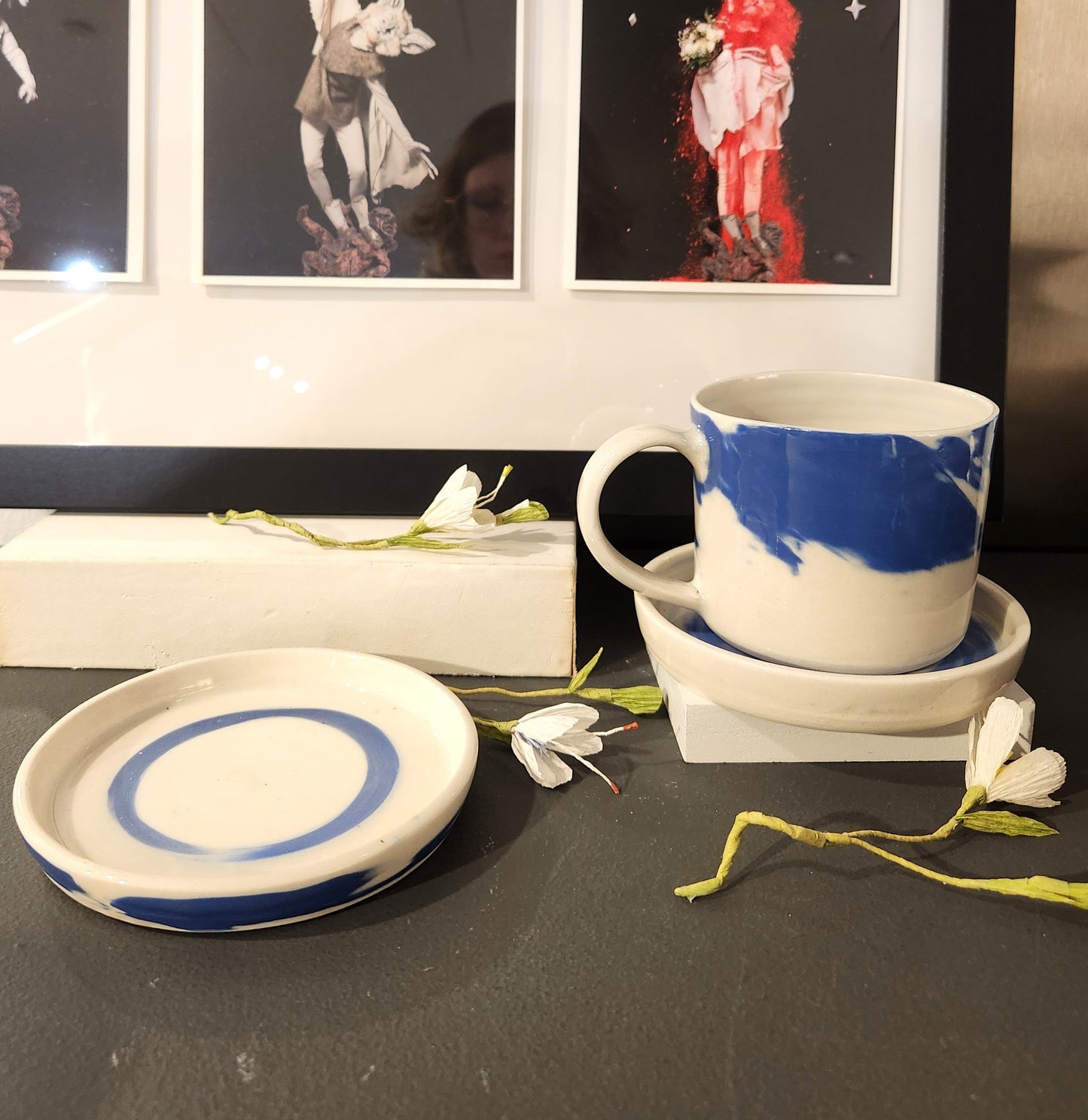 Swirl Mug w/Saucer