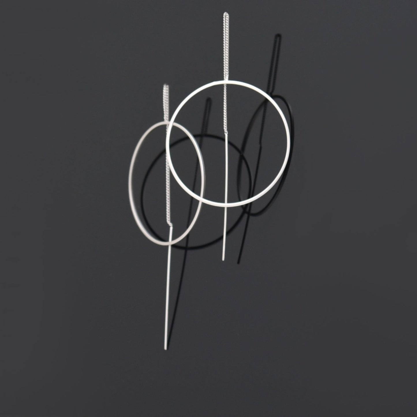 Balance Ear Drapes in Silver