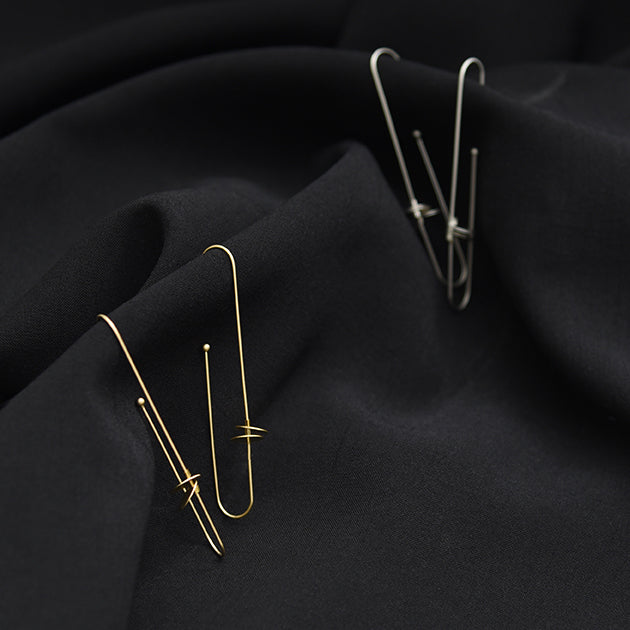 Quartet Hoops in Silver