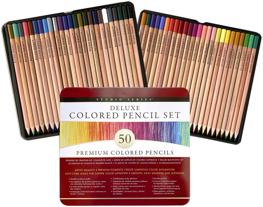 Deluxe Coloured Pencil Set of 50