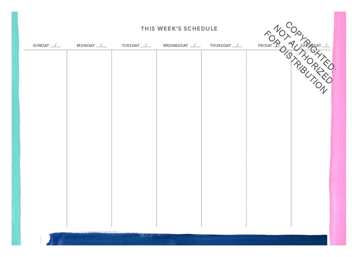 Plots & Plans Bright Stripes Notebook