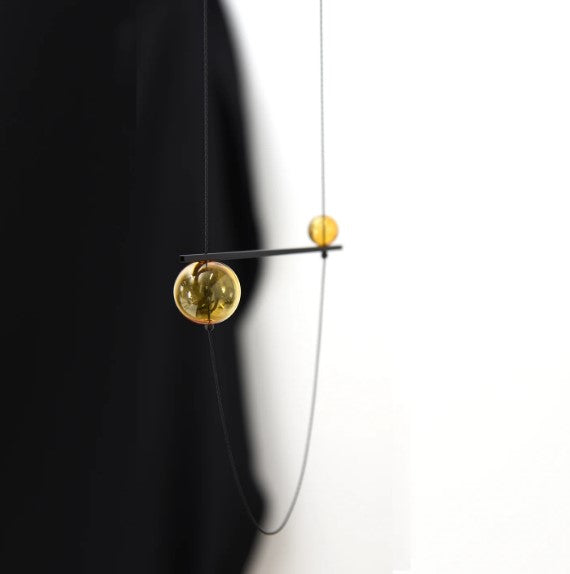 Abacus Vers G Amber Necklace