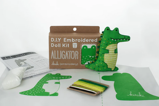 Alligator Doll Embroidery Kit