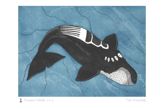 Ancient Whale Framed Art Print