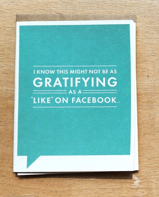 F&F Card - Like on Facebook