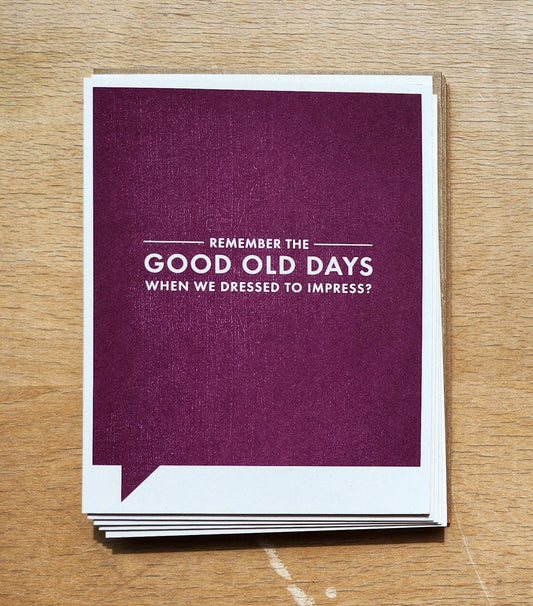 F&F Good Old Days Card