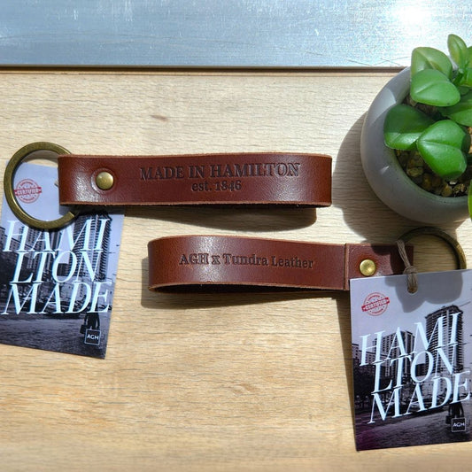 AGH x Tundra Leather Made in Hamilton Keychain