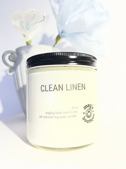Clean Linen 16oz Candle