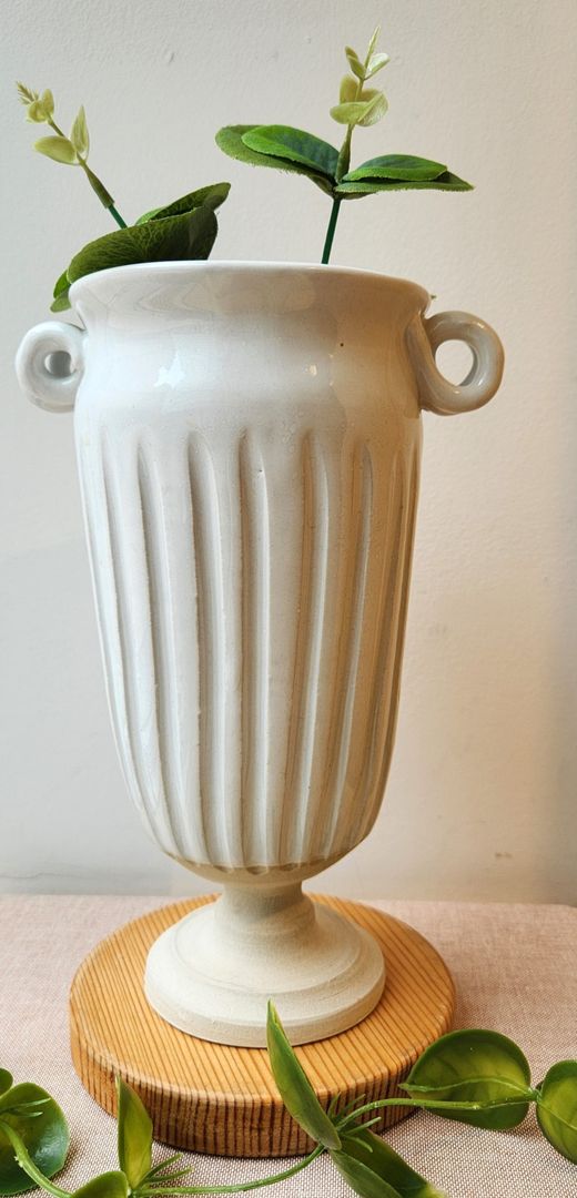 Tall Double Handle Vase