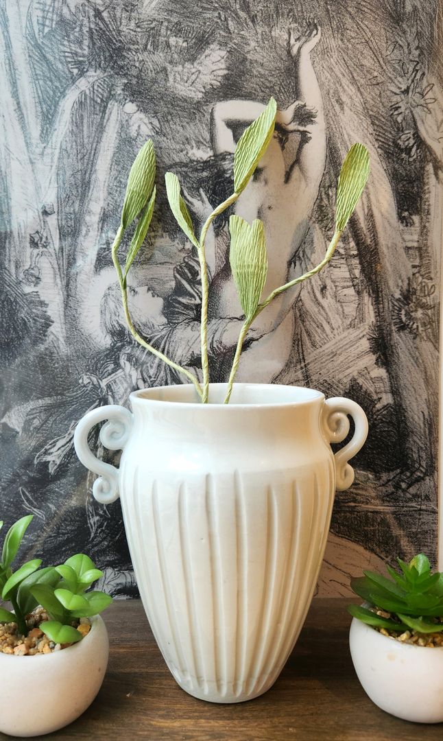 Tall Grey Vase