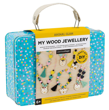 Animal Glam My Wood Jewelry Craft Kit