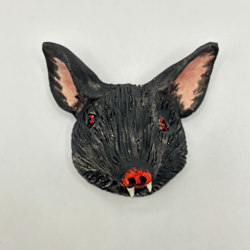 Wall Hanging Bat Head