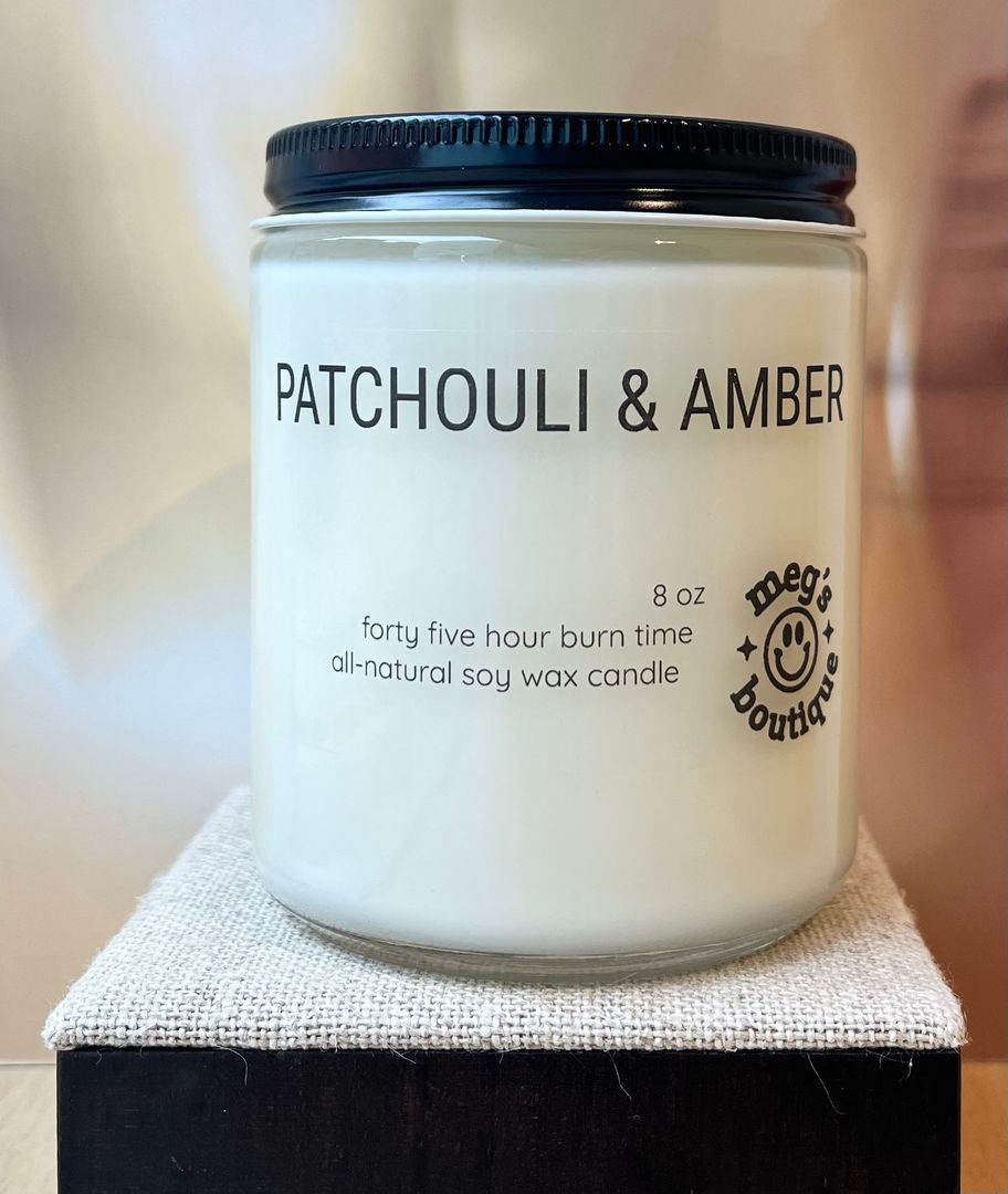 Patchouli & Amber 8oz Candle