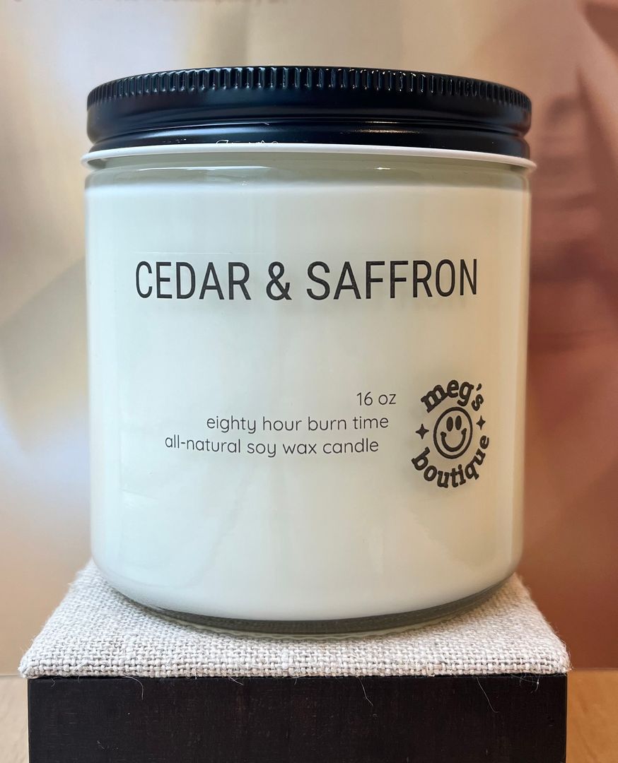 Cedar & Saffron 16oz Candle