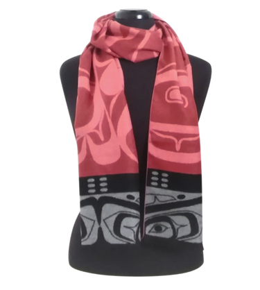 Brushed Silk Scarf - Raven - Allan Weir (in Elegant Gift Box)