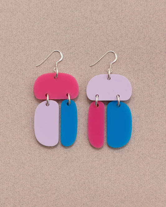 Remixed Ovoid Trio Earrings