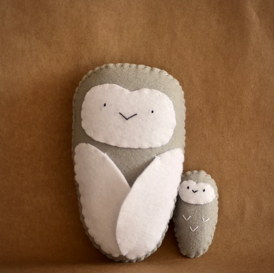 Jill + Jellybean Owls Grumpy Face