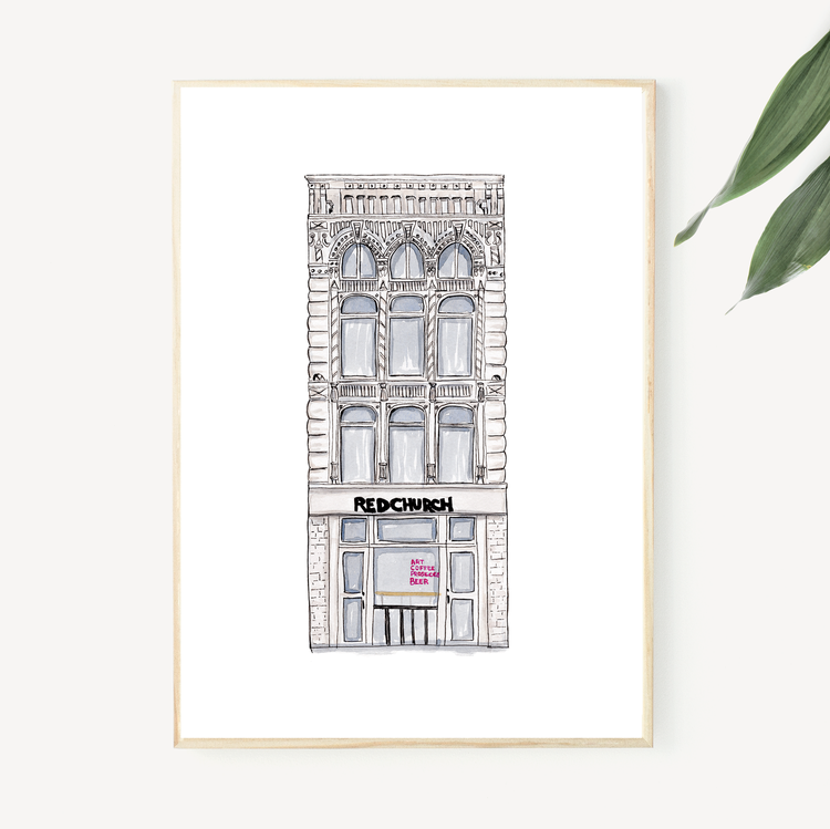 Red Church Print