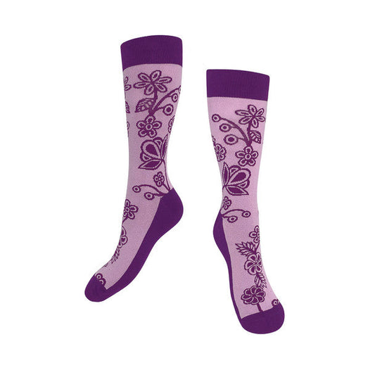 Lg Ojibwe Florals Socks
