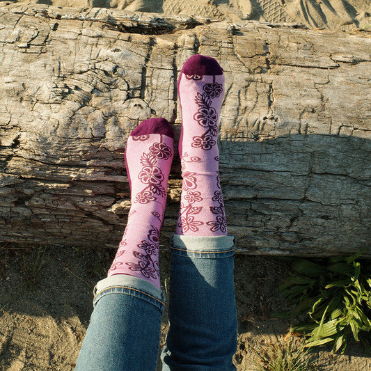 Sm Ojibwe Florals Socks