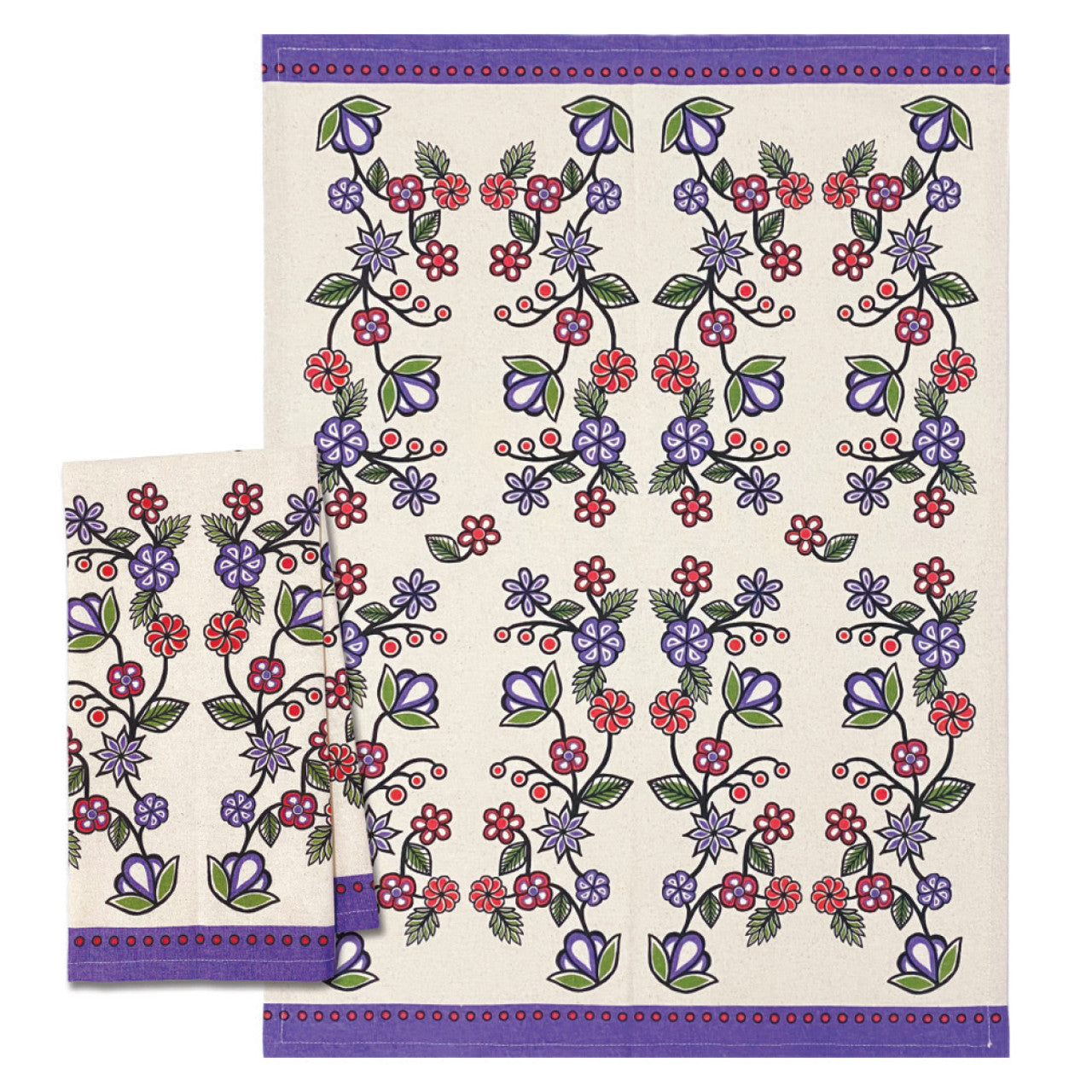 Ojibwe Florals Tea Towel