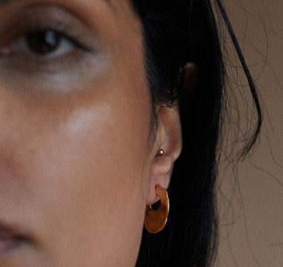 Small Oval Hoops Gold