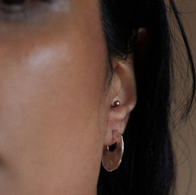 Small Oval Hoops Silver
