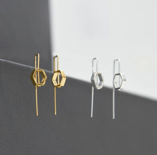 Gold Hexa on Hoops