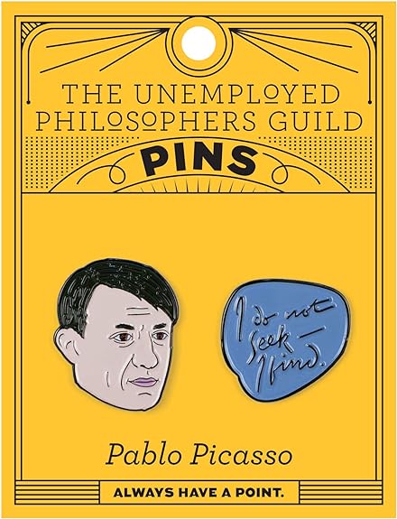 Picasso & Quote Pin