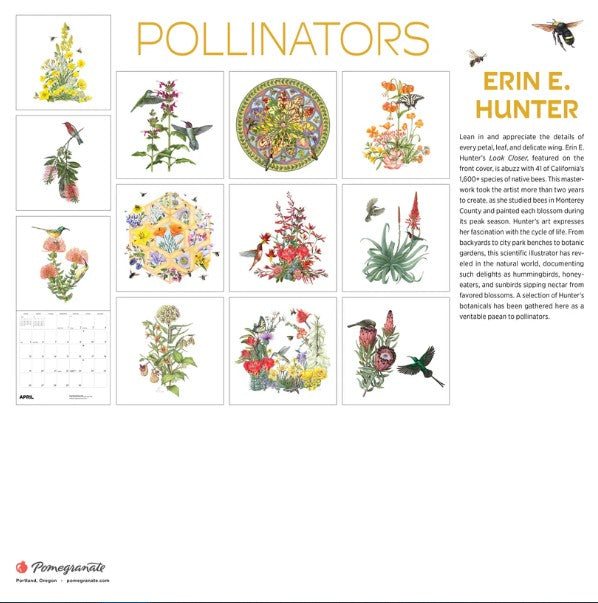 Pollinators 2026 Wall Calendar