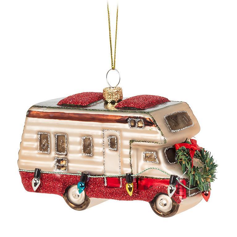 RV Camper w/Lights Ornaments