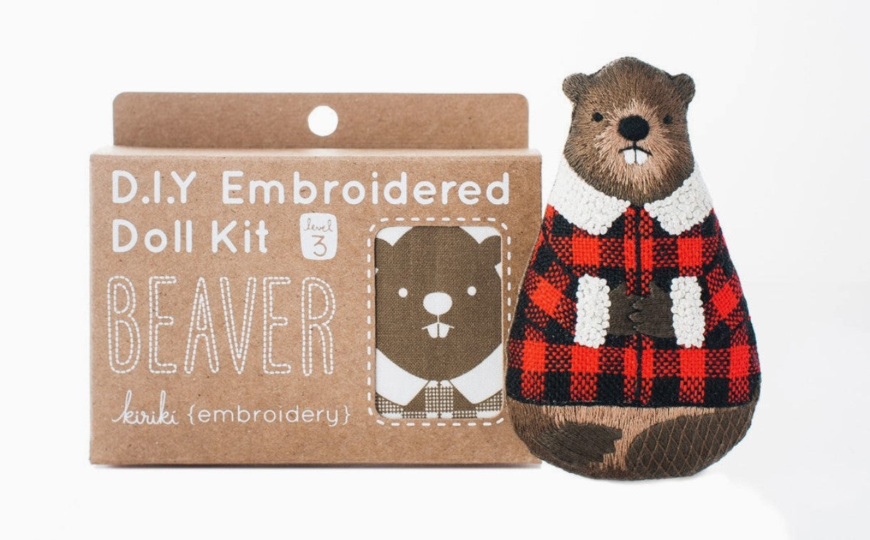 Beaver Doll Embroidery Kit