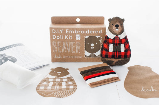 Beaver Doll Embroidery Kit