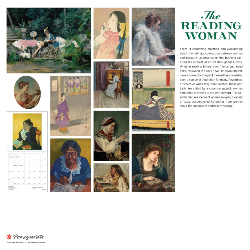 The Reading Woman 2026 Wall Calendar