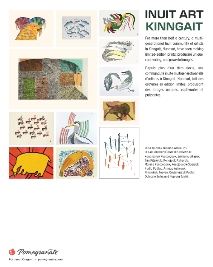 Inuit Art 2026 Mini Calendar