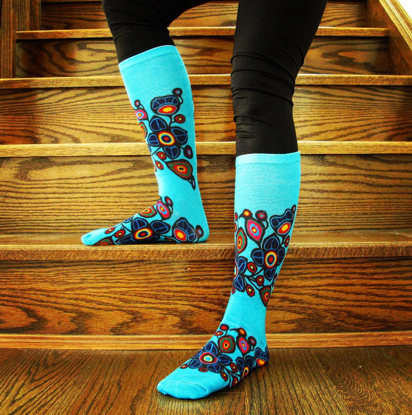 S/M Flowers & Birds Socks