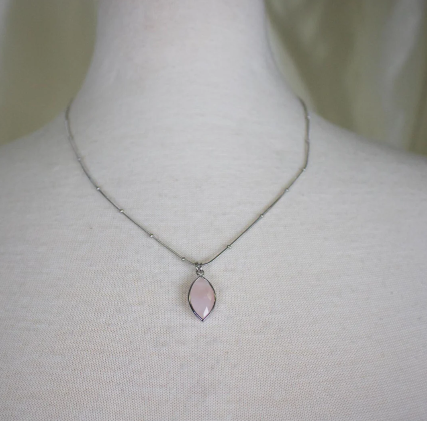 Suzie Rose Quartz Necklace