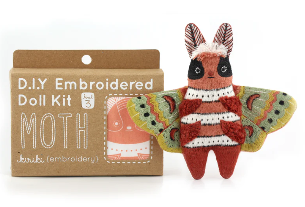 Moth Doll Embroidery Kit
