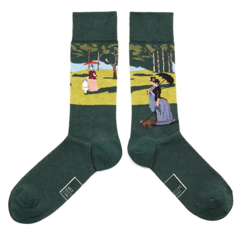 Lg Grande Jatte Art Socks