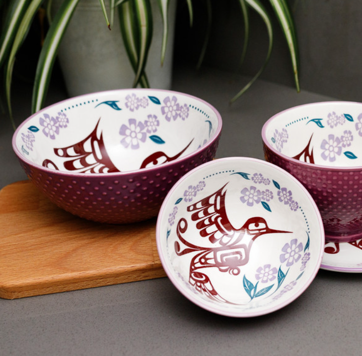 Francis Hummingbird Art Bowl
