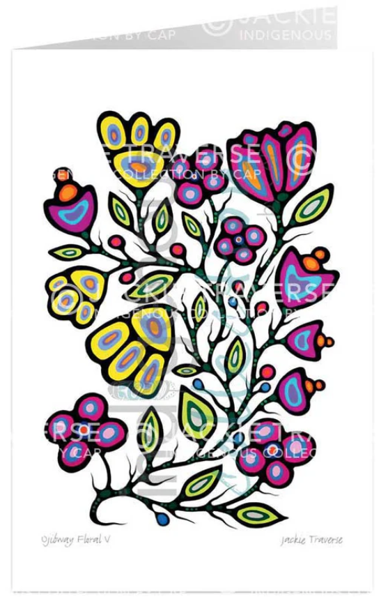Ojibway Floral V Card