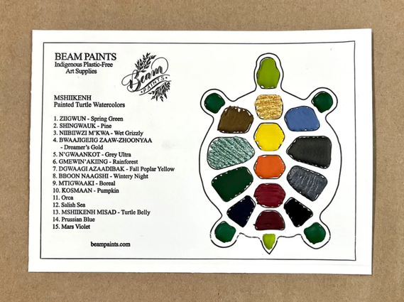 Beam Paints M'shikehn Turtle Travel Card